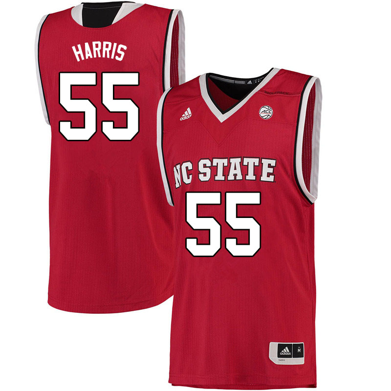 Men #55 Blake Harris NC State Wolfpack College Basketball Jerseys Sale-Red